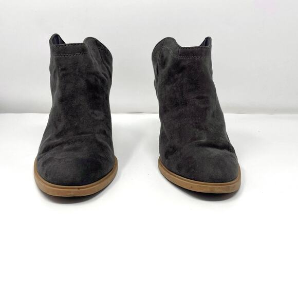DV DOLCE VITA Gray Brown Faux Suede Mule Bootie - Picture 8 of 9